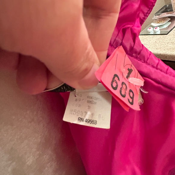 Vintage Victor Costa Size 6 Iridescent Pink Taffeta Ball Gown Dress - Picture 8 of 8